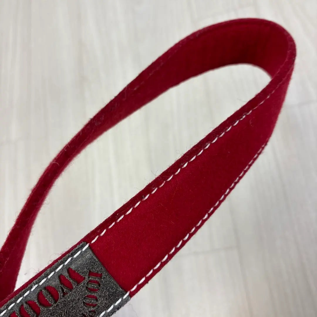 stefano corsini 100% wool red white belt buckle