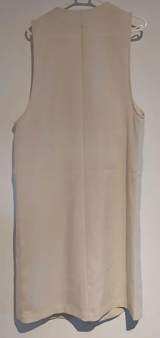 Beige sleeveless vest