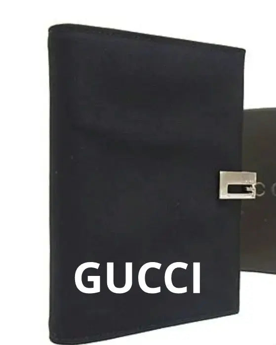 [Sin usar] Funda para cuaderno de lona de nailon de 6 agujeros de GUCCI