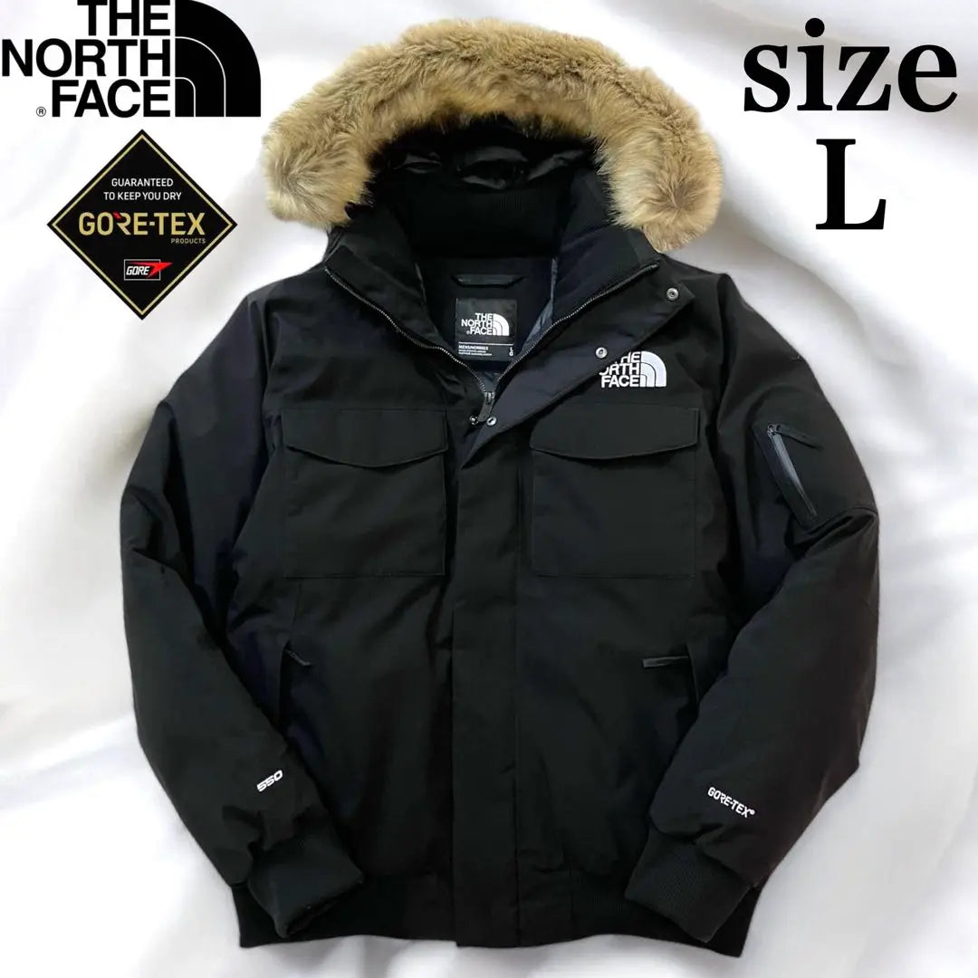 Chaqueta North Face Gotham Gore-Tex Fur L negra, rara y hermosa