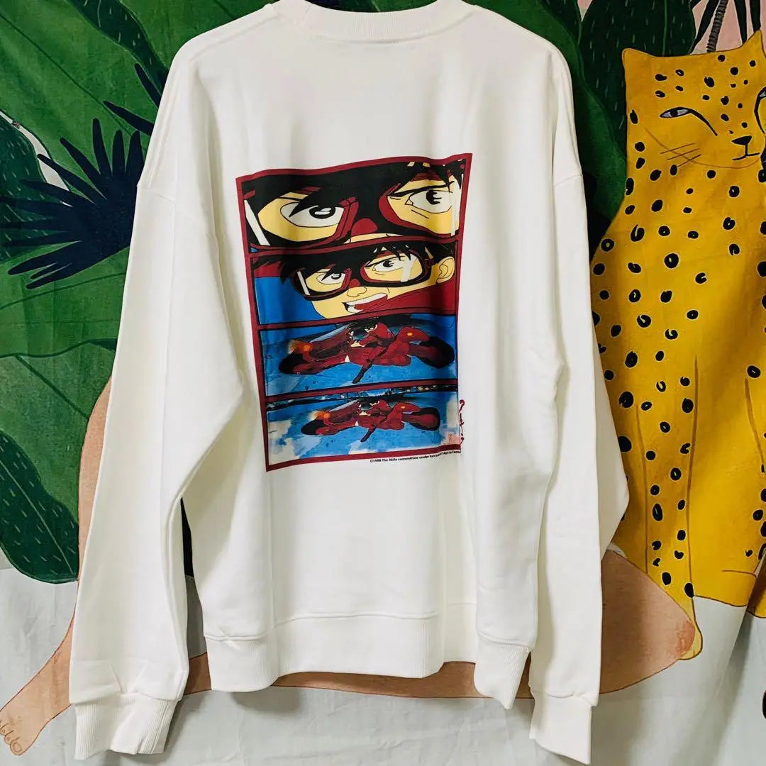 Superb condition✨ Reprinted sweatshirt long sleeve men's XL 2XL white