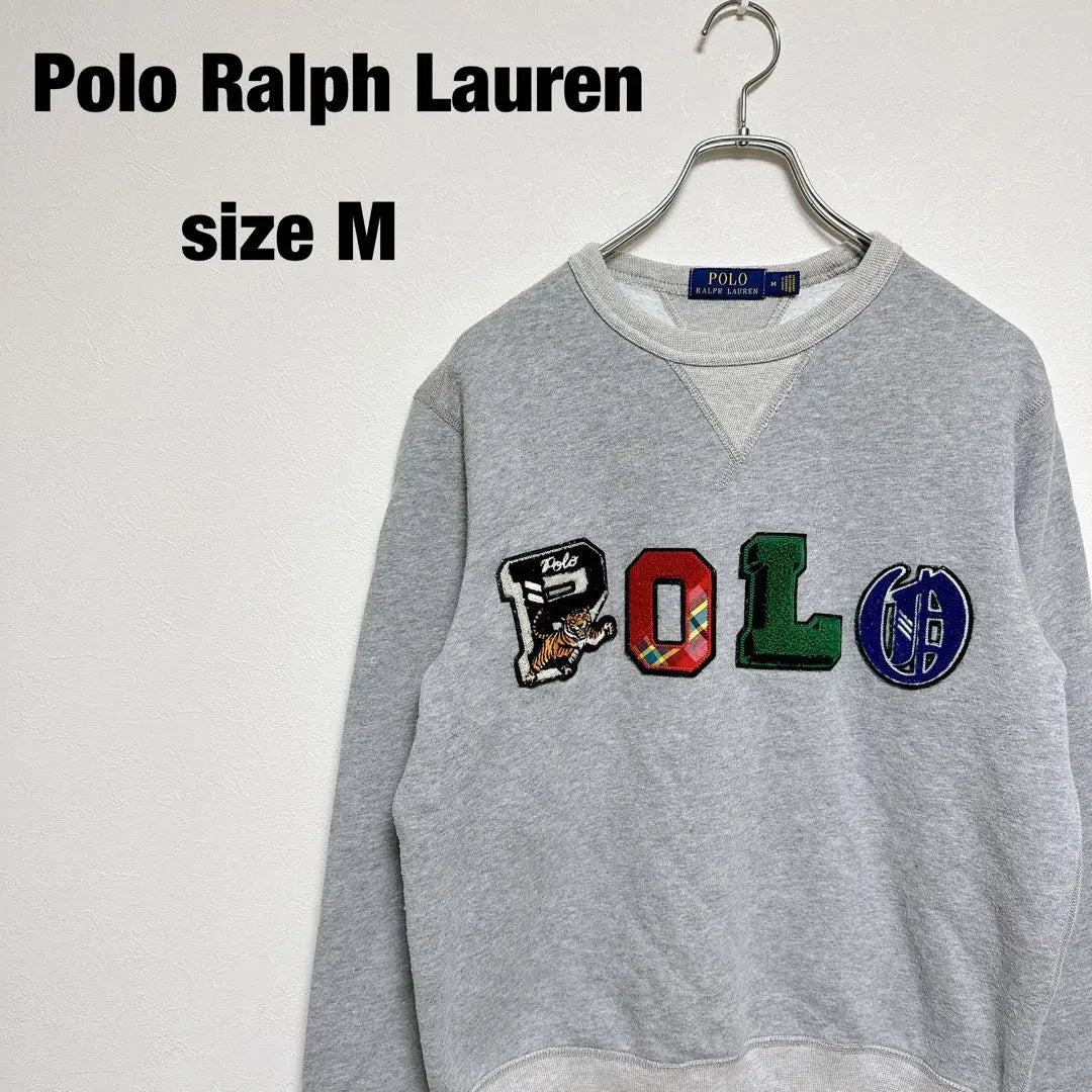 Sudadera con estampado de tigre de POLO Ralph Lauren con escote en V en la parte delantera