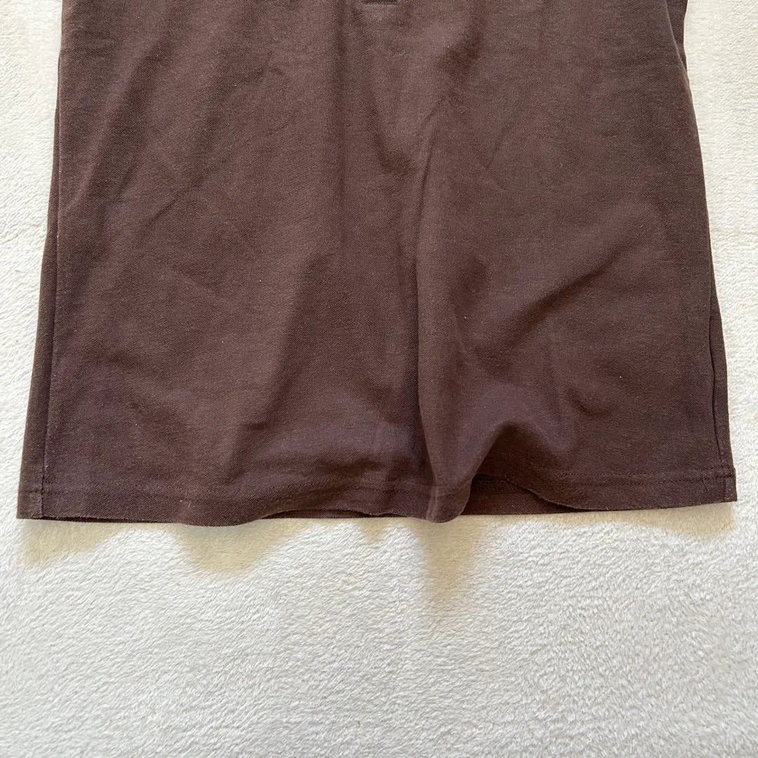 [COMSimmu] L Short Sleeve Polo Shirt Brown Women's Summer