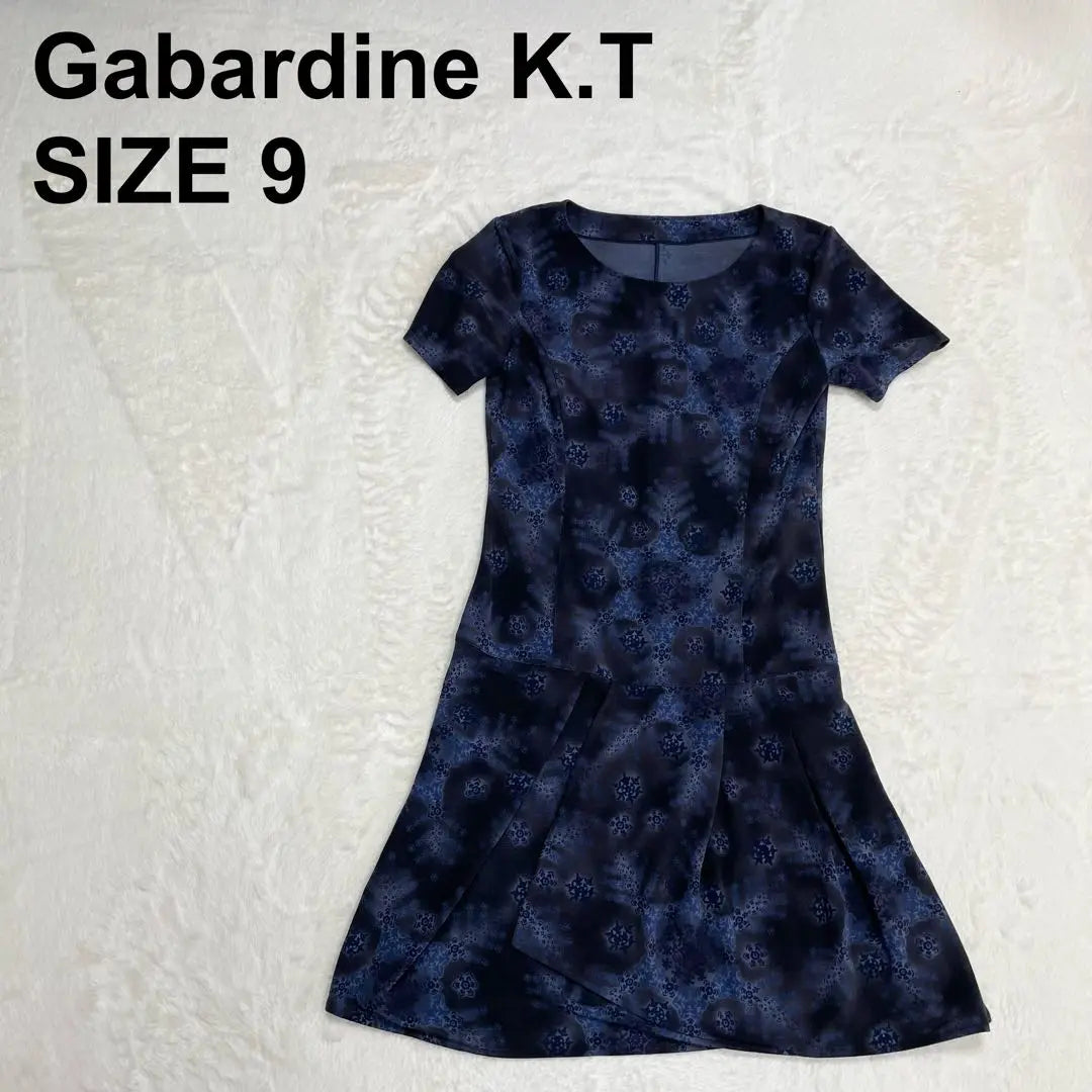 Gabardine Katey Snowflake Pattern All-over Pattern Short Sleeve Dress Knee Length 3304