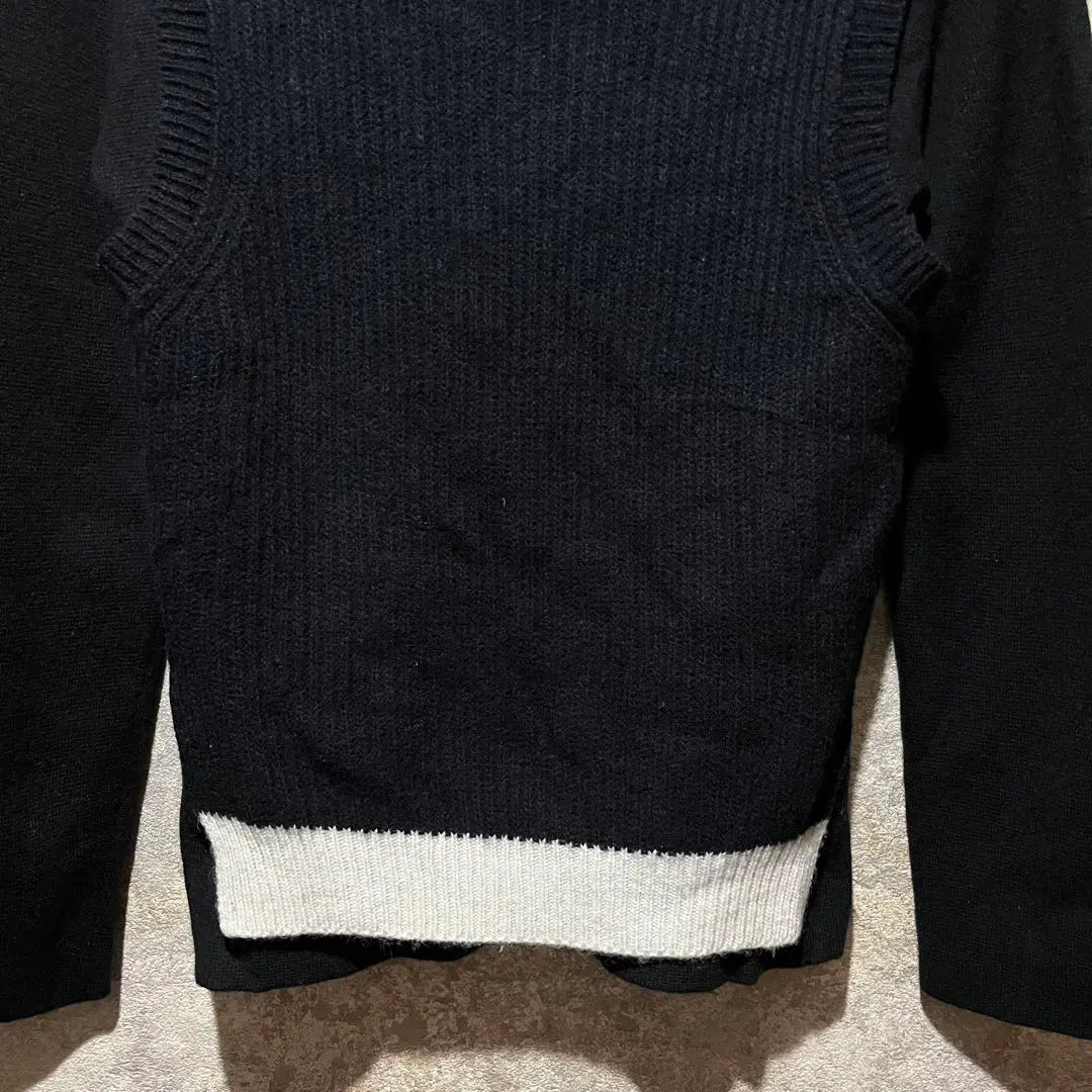 soduk high neck docking knit