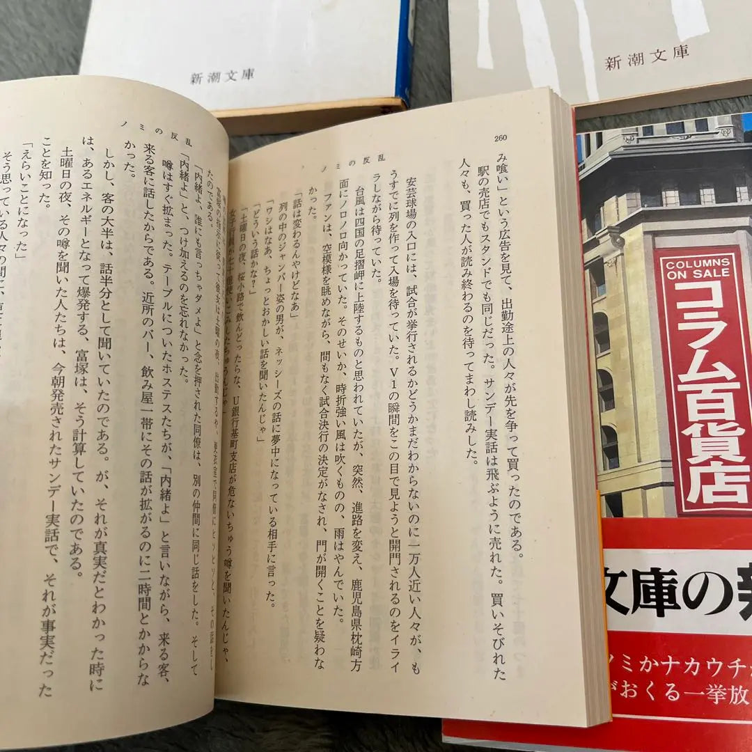 No hay necesidad de agua - Los problemas que surgen para la gente pequeña - La rebelión de las pulgas Grandes almacenes Columna Sartre Shincho Bunko | 水いらず 小さき者へ生れ出づる悩み ノミの反乱 コラム百貨 サルトル 新潮文庫