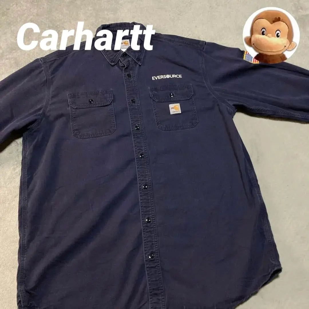 Carhartt BDShirt Work LongSleeve Navy XL