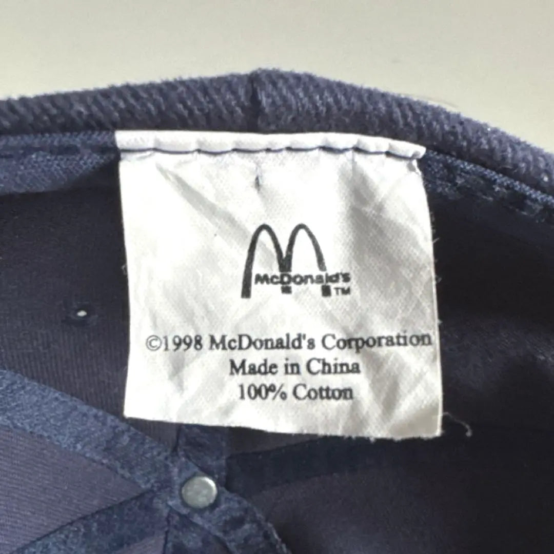 [Raro] Gorra ajustable McDonald's 90S Vintage Falling | 【希少】マクドナルド アジャスタブルキャップ 90sビンテージ ヤレ系