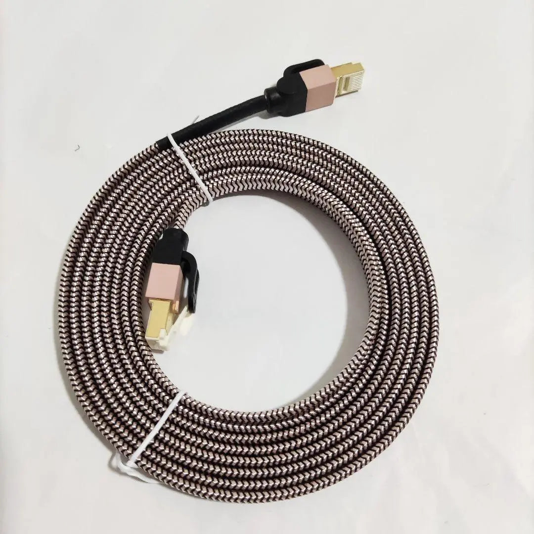 LAN cable CAT7 3M mesh Category 7 connector Pink