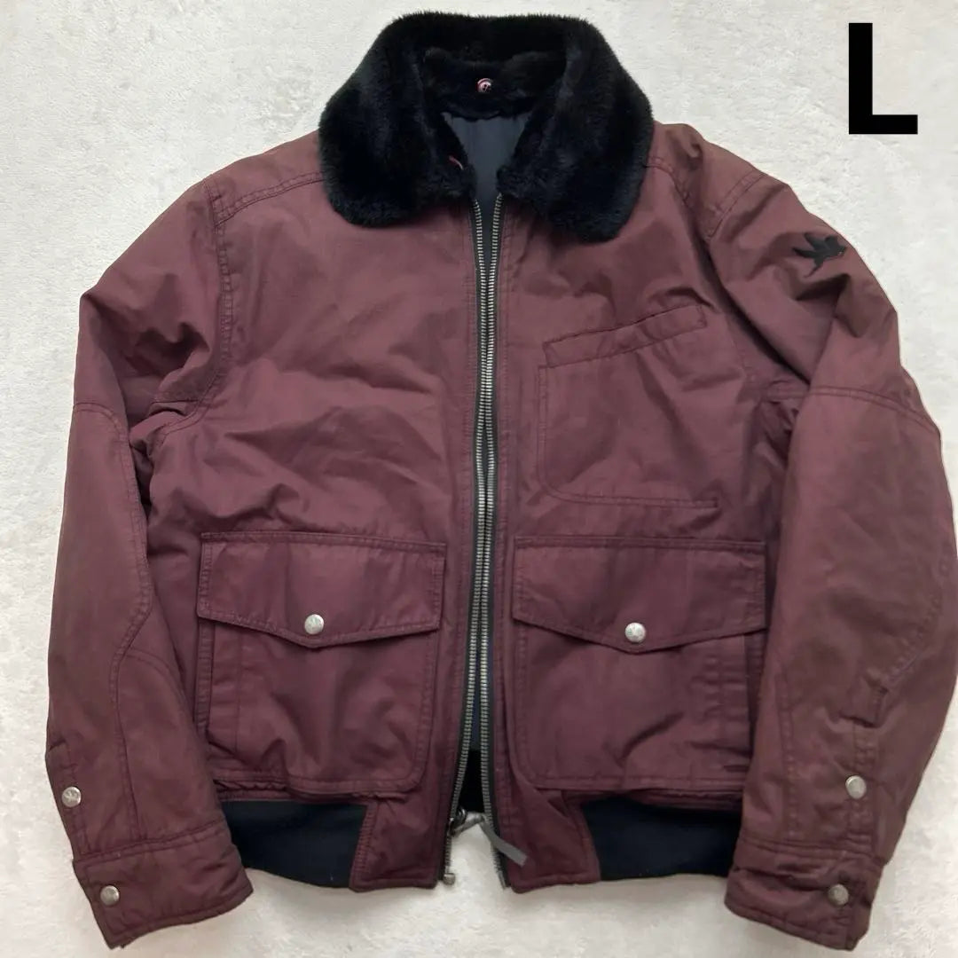 Spiwak Reversible Blouson Bordeaux Black L size beautiful goods | スピワック　リバーシブルブルゾン　ボルドー　ブラック　Lサイズ　美品