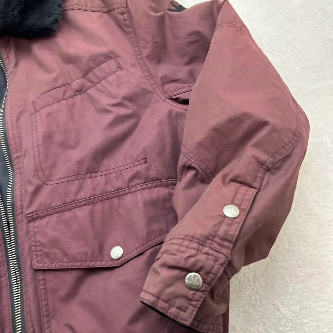 Spiwak Reversible Blouson Bordeaux Black L size beautiful goods | スピワック　リバーシブルブルゾン　ボルドー　ブラック　Lサイズ　美品