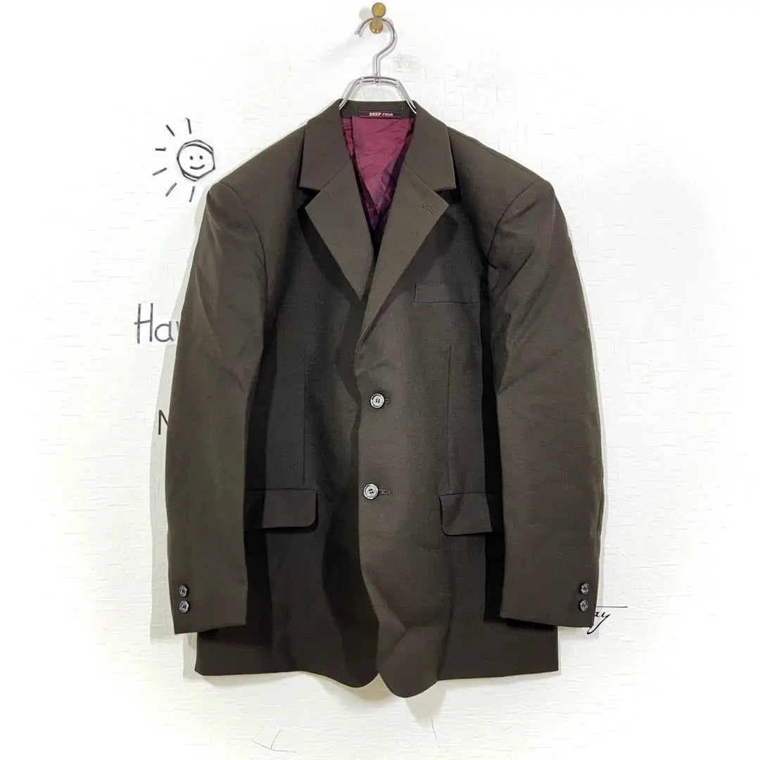 Deep Field Tailored Jacket (XL/B7) Brown x Red Back ▼