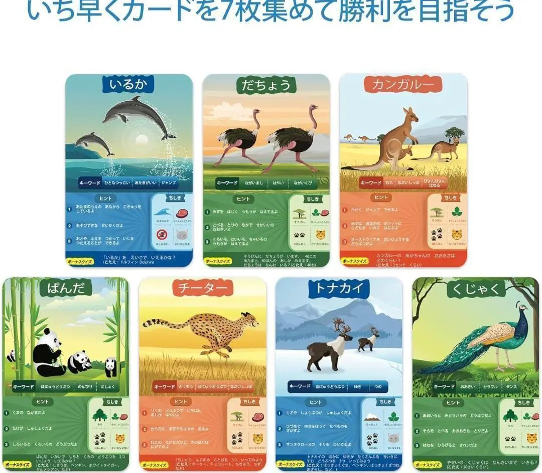 ✨¿Es esto? Edición Animal ✨Juego de cartas Juguete Educación Educativa Juego para niños | ✨これな〜んだ？どうぶつ編✨ カードゲーム おもちゃ 教育 知育 子供 遊び