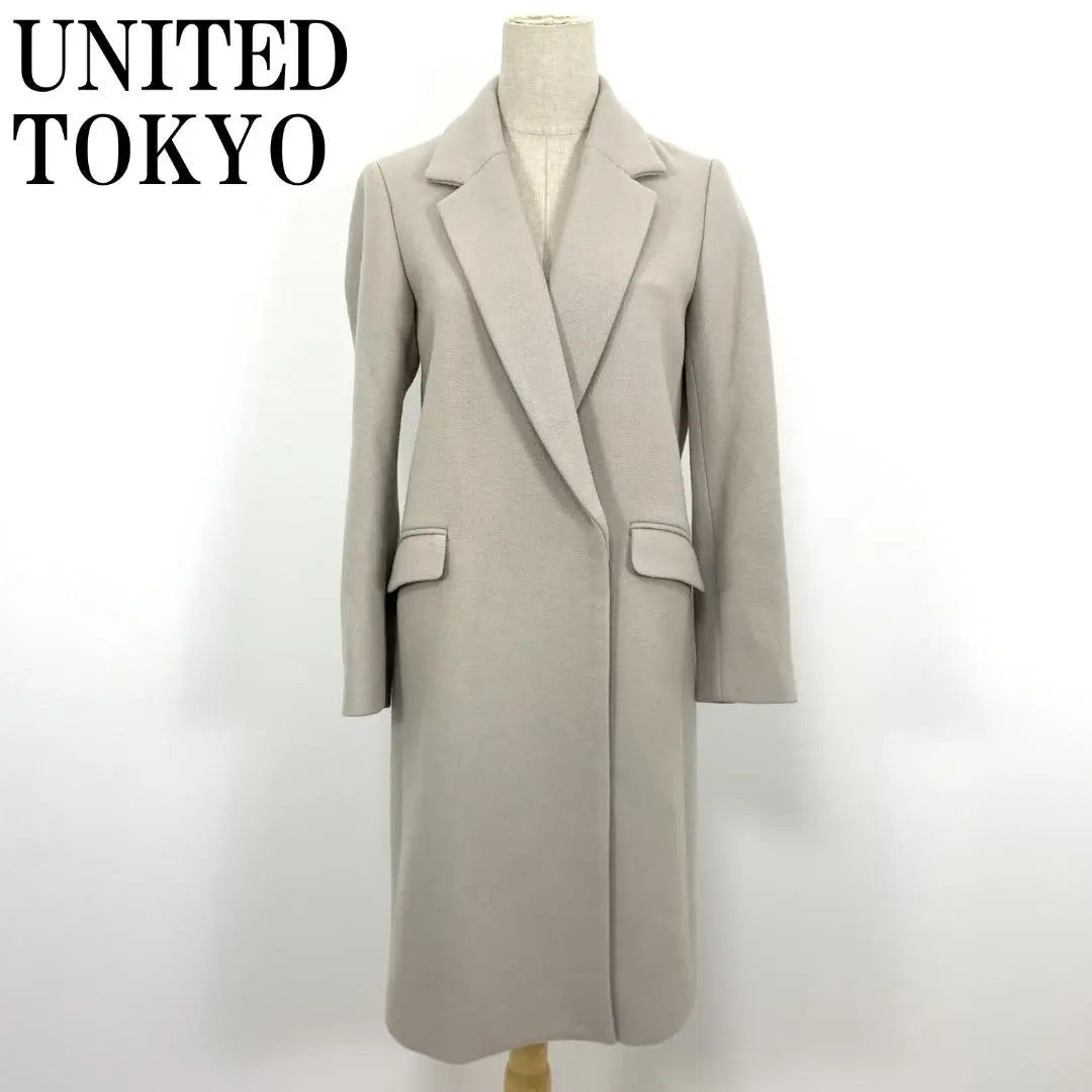 Abrigo Chester de cachemira beige LA4485 United Tokyo 1