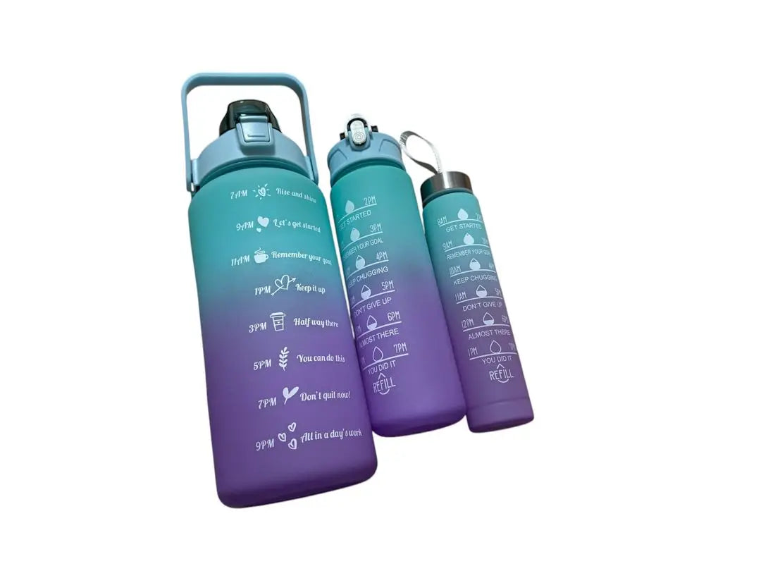 ★Free shipping★Stylish Gradient Water Bottle Set of 3 | ★送料無料★お洒落　グラデーション　ウォーターボトル3本セット