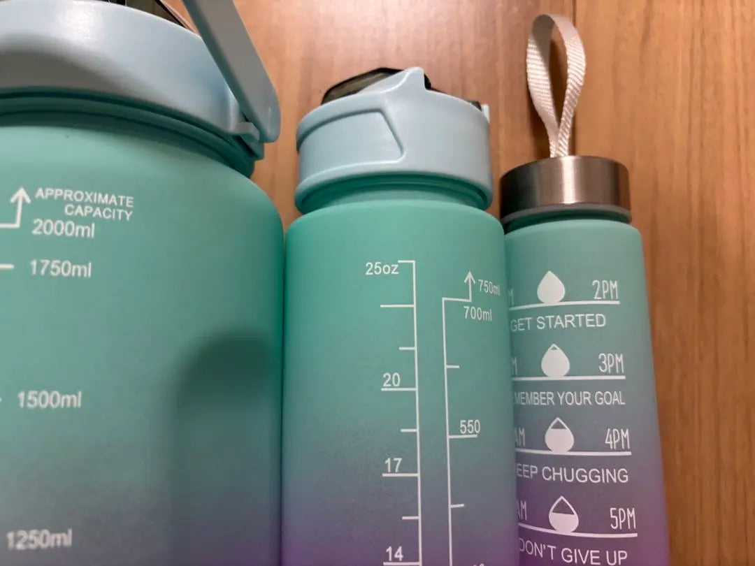 ★Free shipping★Stylish Gradient Water Bottle Set of 3 | ★送料無料★お洒落　グラデーション　ウォーターボトル3本セット