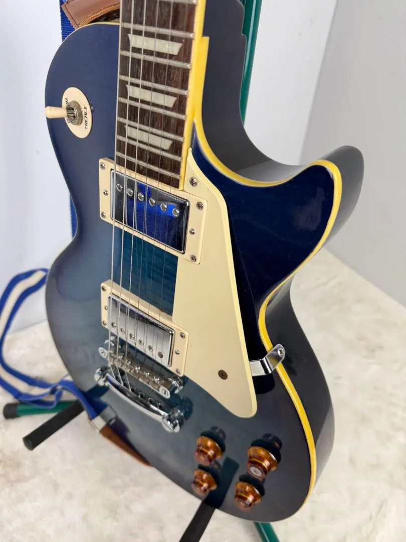 Rare Epifon Les Paul Standard Trans Blue Electric Guitar Gibson