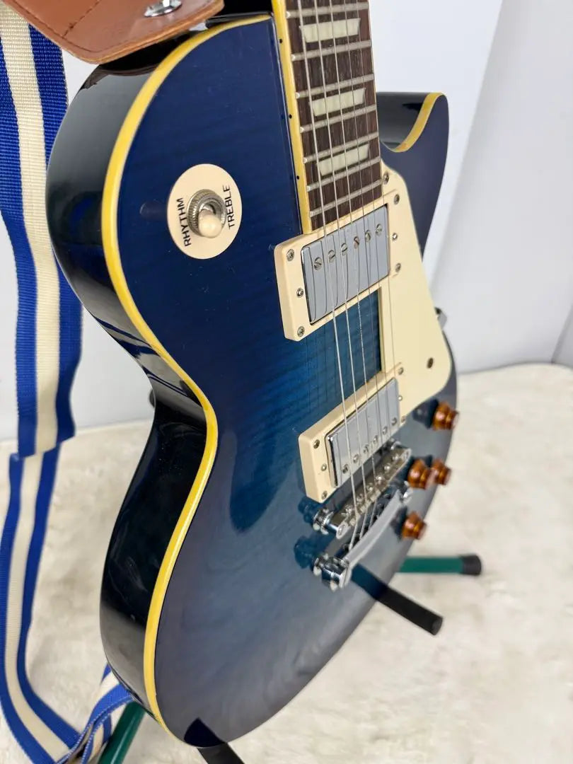 Rare Epifon Les Paul Standard Trans Blue Electric Guitar Gibson