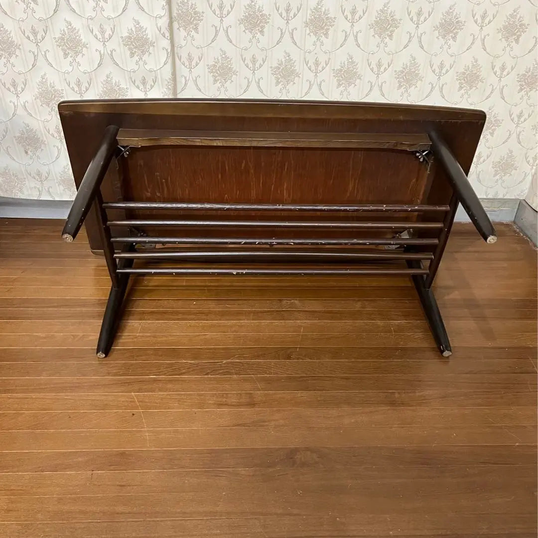 [Antiguo] Mesa de centro de madera, mesa baja, mesa zato, estante, muebles antiguos