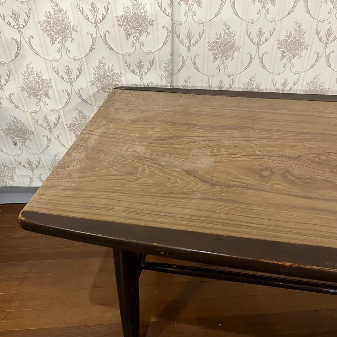 [Antique] Wooden center table, low table, zato table, shelf, old furniture