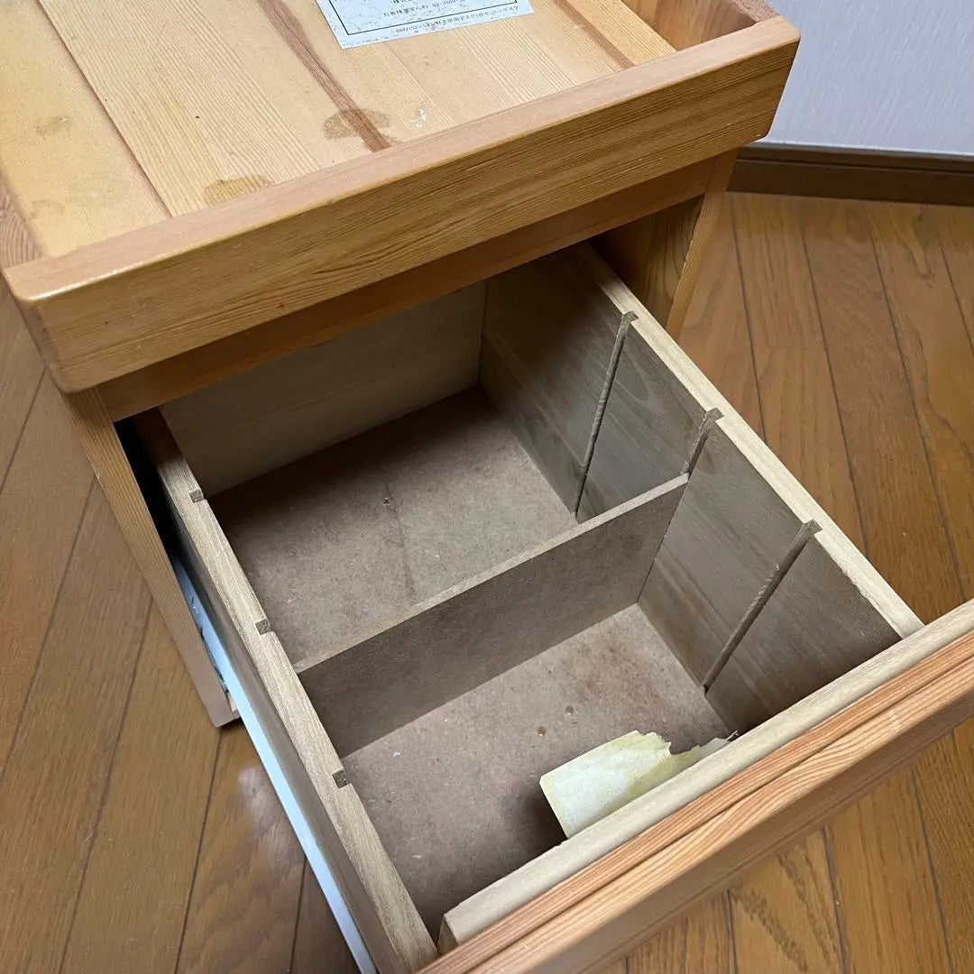 Used MUJI Pine Wood Drawer Cabinet