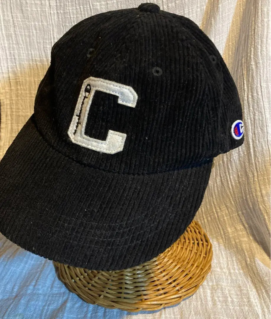 Champion Cap Black 57-59cm Corduroy