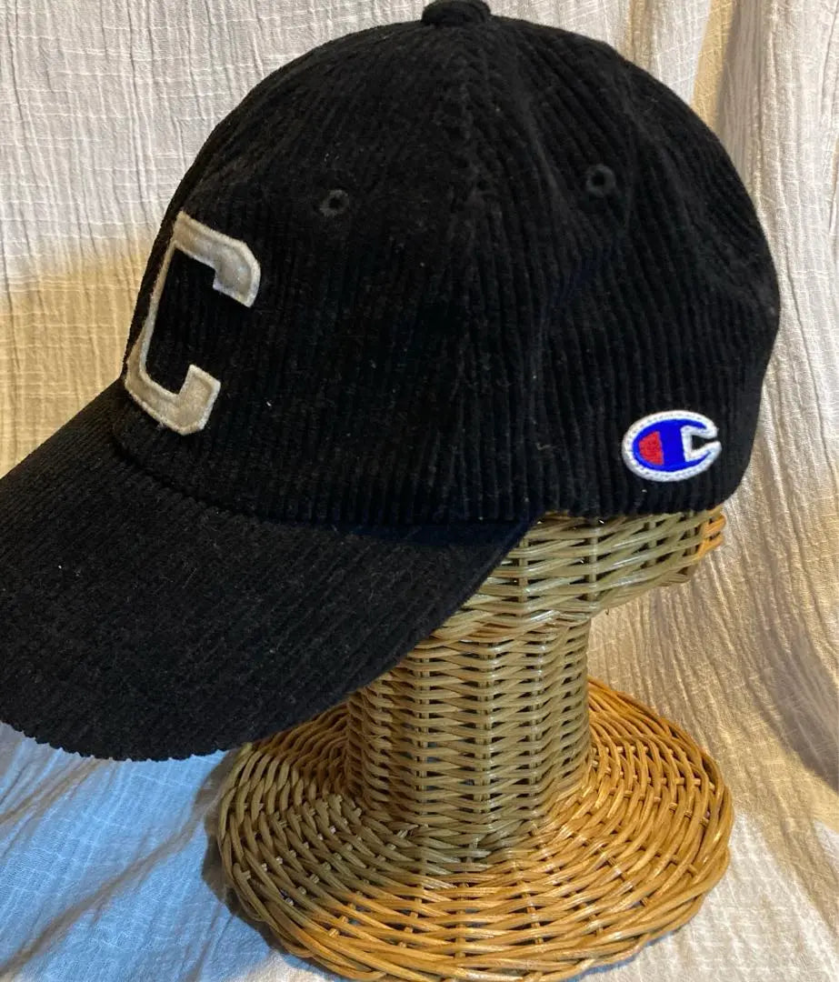 Champion Cap Black 57-59cm Corduroy