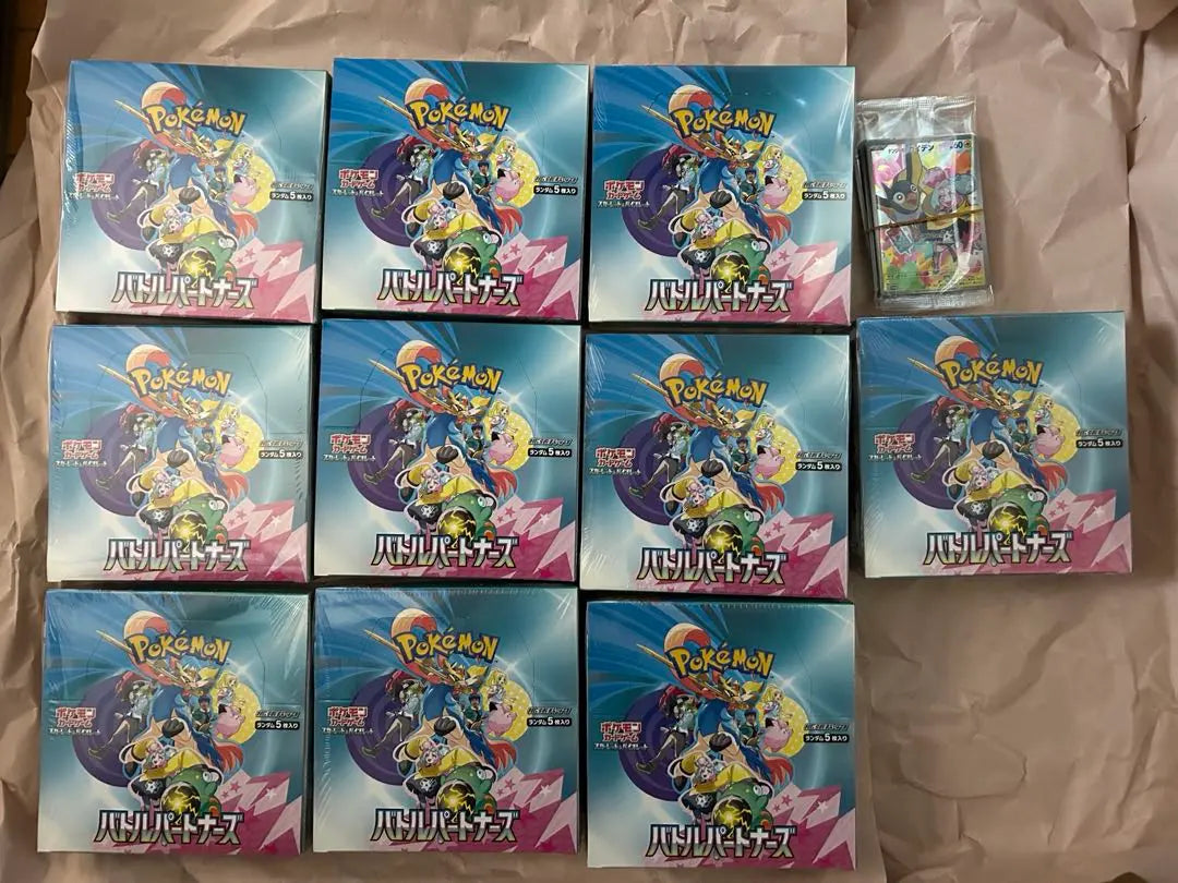 [Sin abrir] Promoción de reducción de 10BOX de Pokemon Card Battle Partners | 【未開封】 ポケモンカード バトルパートナーズ 10box シュリンク プロモ