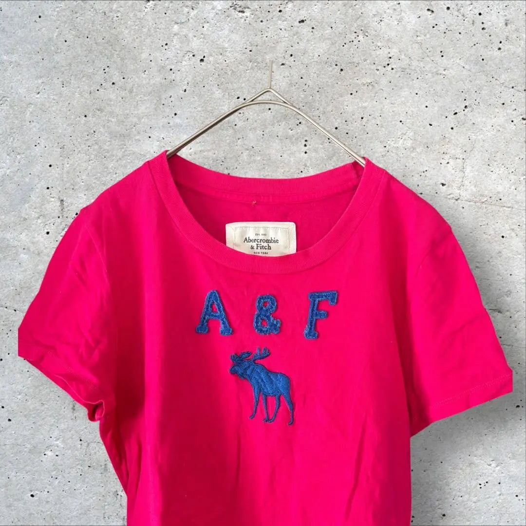 ￼Abercrombie and Fitch Short Sleeve T-shirt Pink Gorgeous Summer Casual