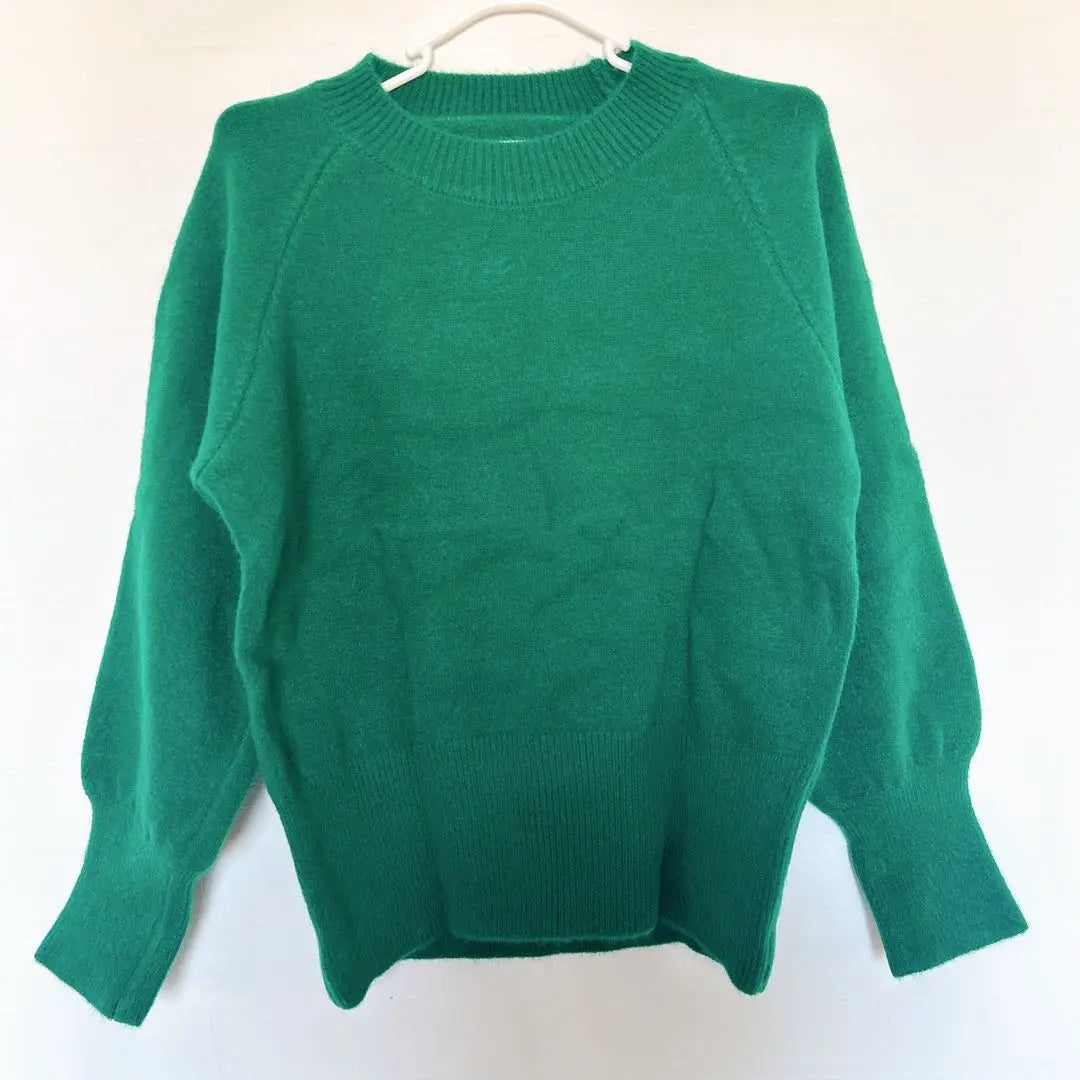 Women's sweater Autumn Winter Spring Knit Top Green Green