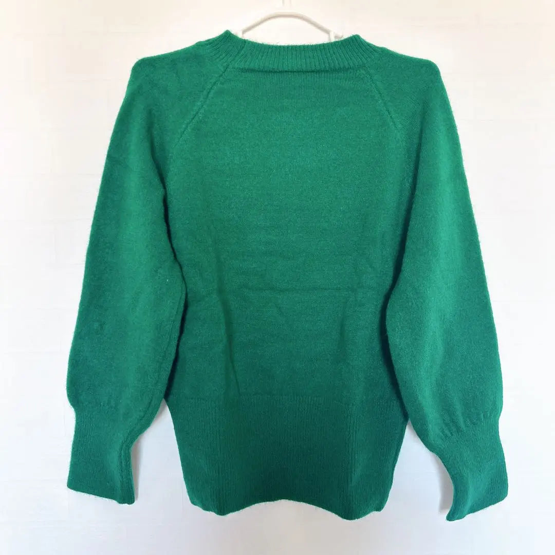 Women's sweater Autumn Winter Spring Knit Top Green Green