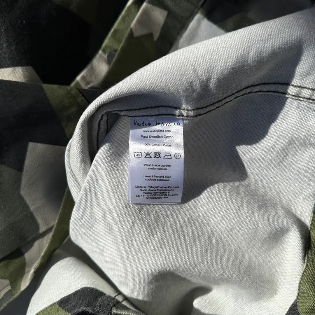 “Paul Swedish Camo” nudiejeans coverall camouflage