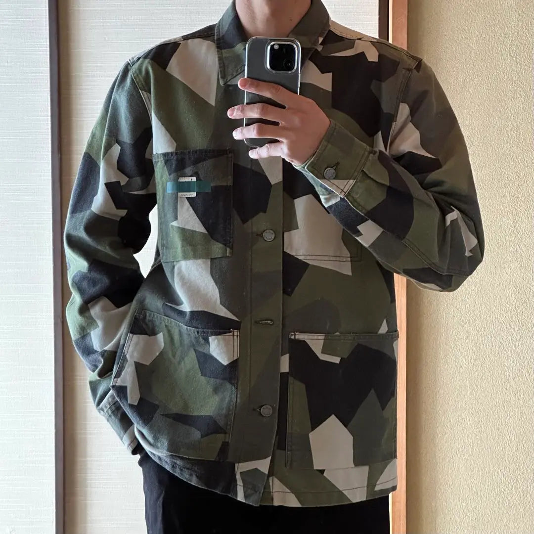 “Paul Swedish Camo” nudiejeans coverall camouflage