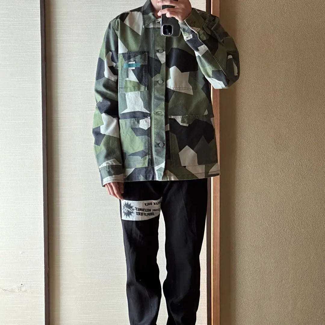 “Paul Swedish Camo” nudiejeans coverall camouflage