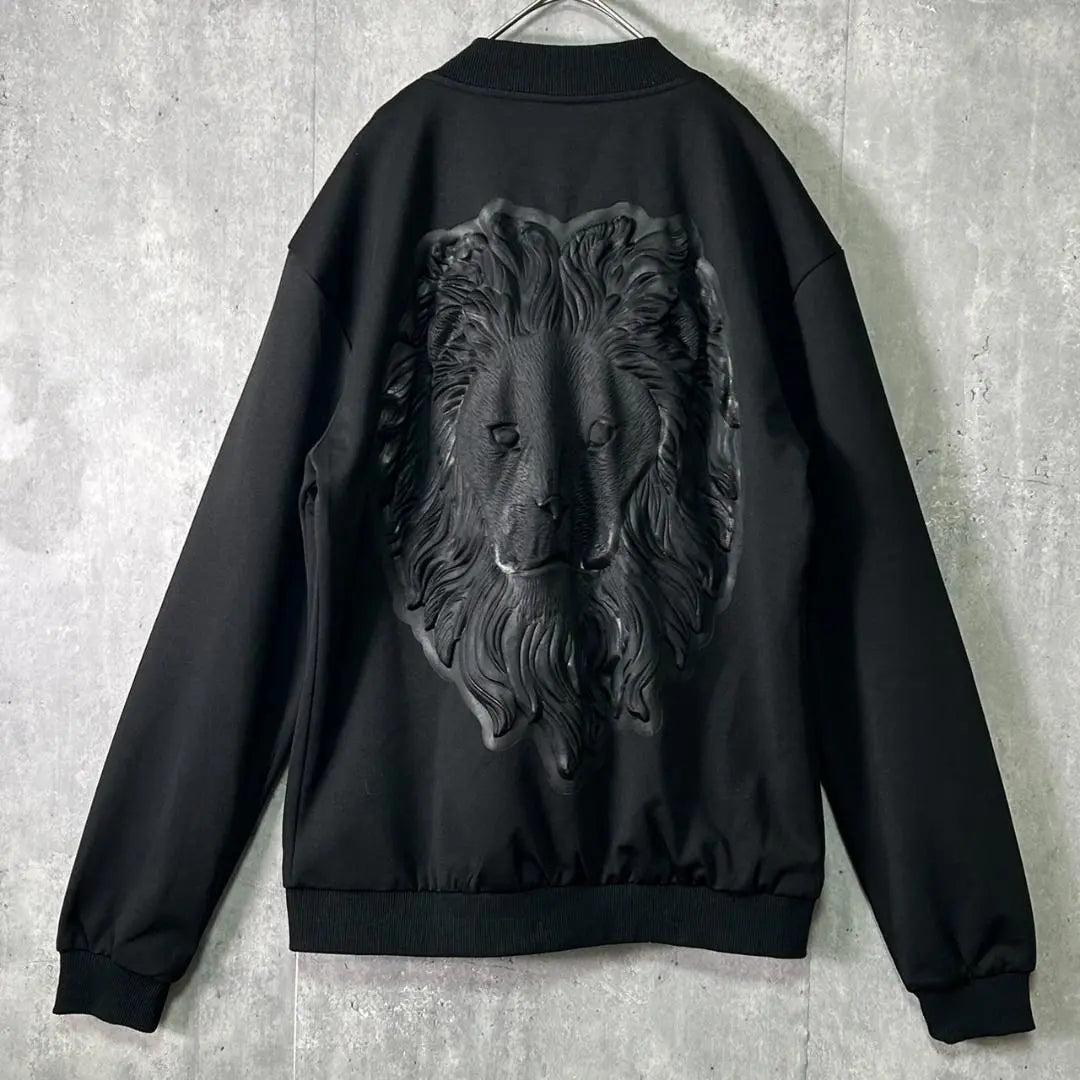 Deadstock Blouson Three-dimensional Lion Nylon Track Jacket Lion