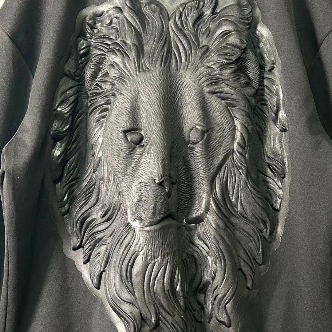 Deadstock Blouson Three-dimensional Lion Nylon Track Jacket Lion