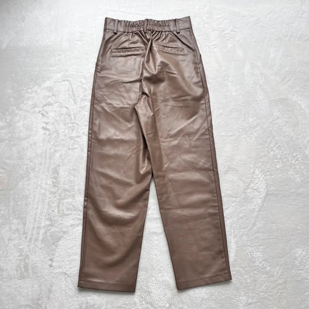 《Sepo》Fake leather pants Camel Spring color M | 《セポ》フェイクレザーパンツ キャメル 春色カラーM