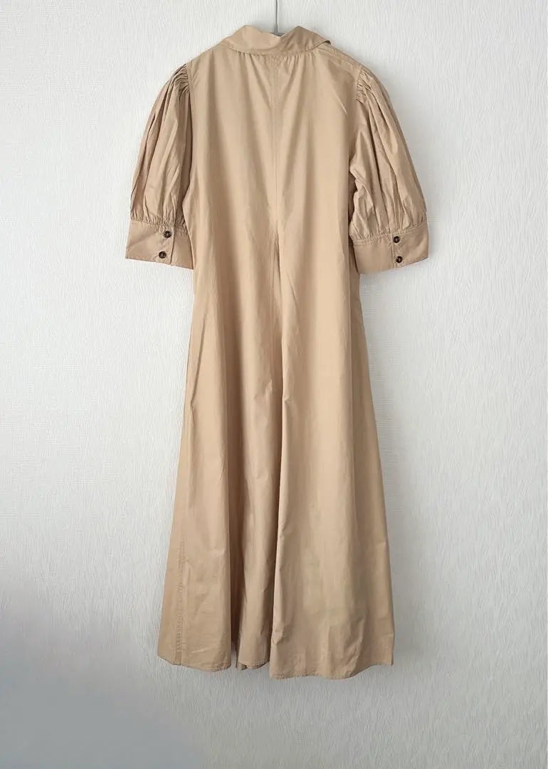 [New] GANNI GANNI Brown Short Sleeve Long Dress