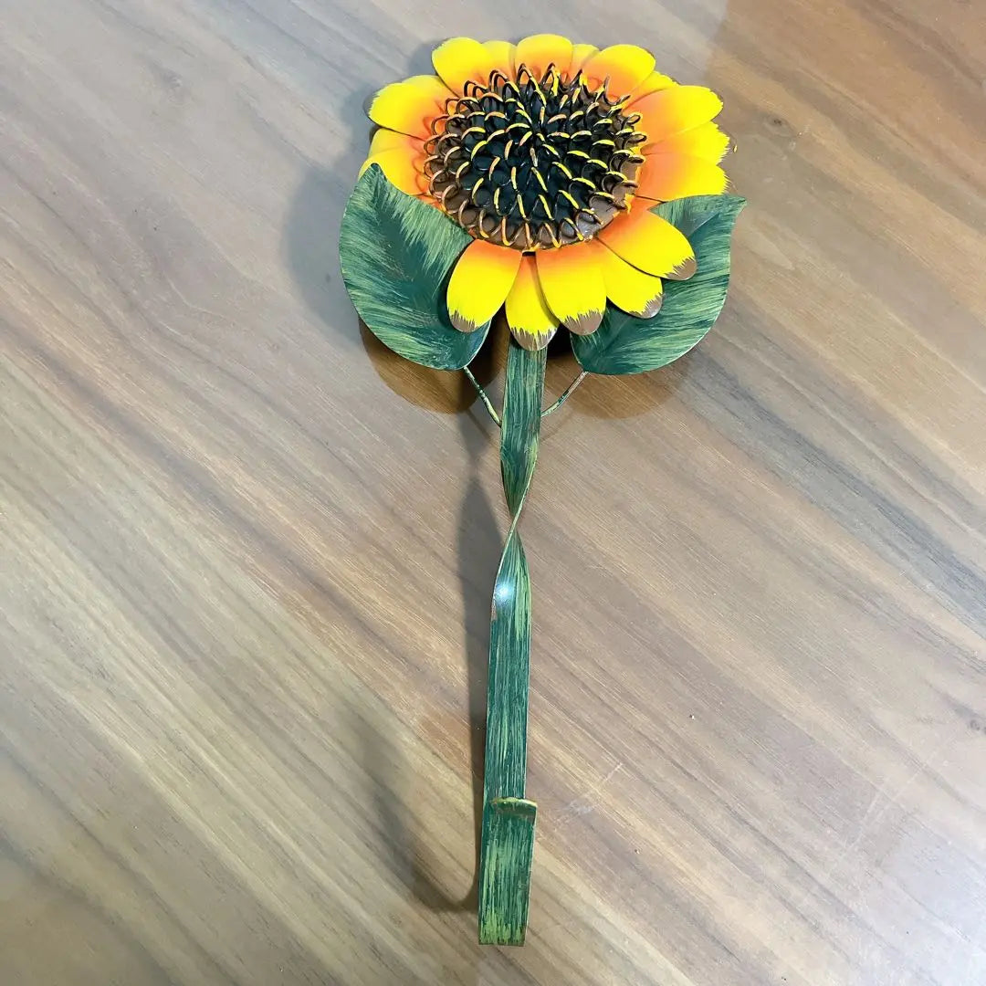 New ⭐️Sunflower Keychain Rustic Decoration Flower Wall Decoration Retro Hook Metal