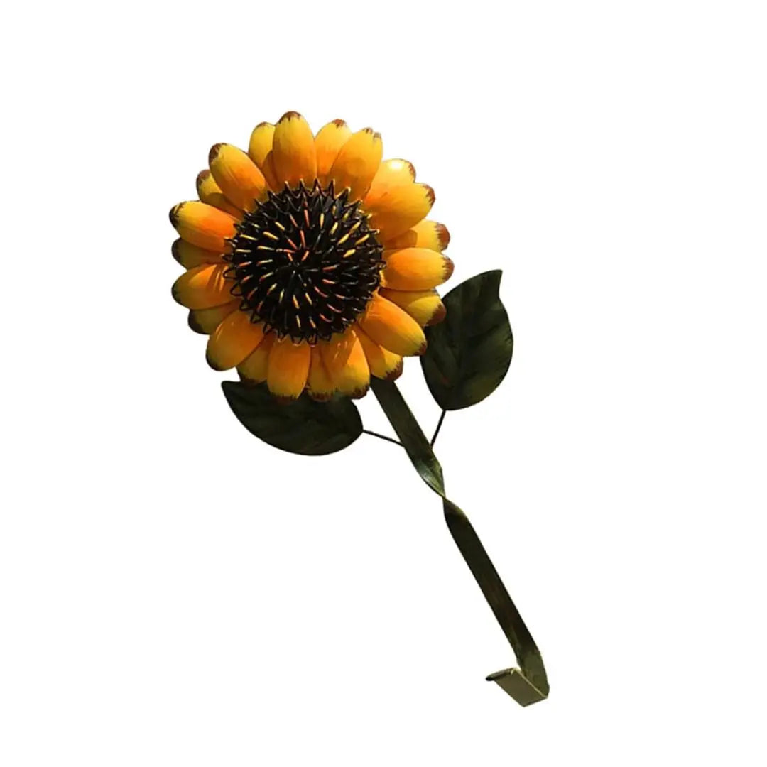 New ⭐️Sunflower Keychain Rustic Decoration Flower Wall Decoration Retro Hook Metal