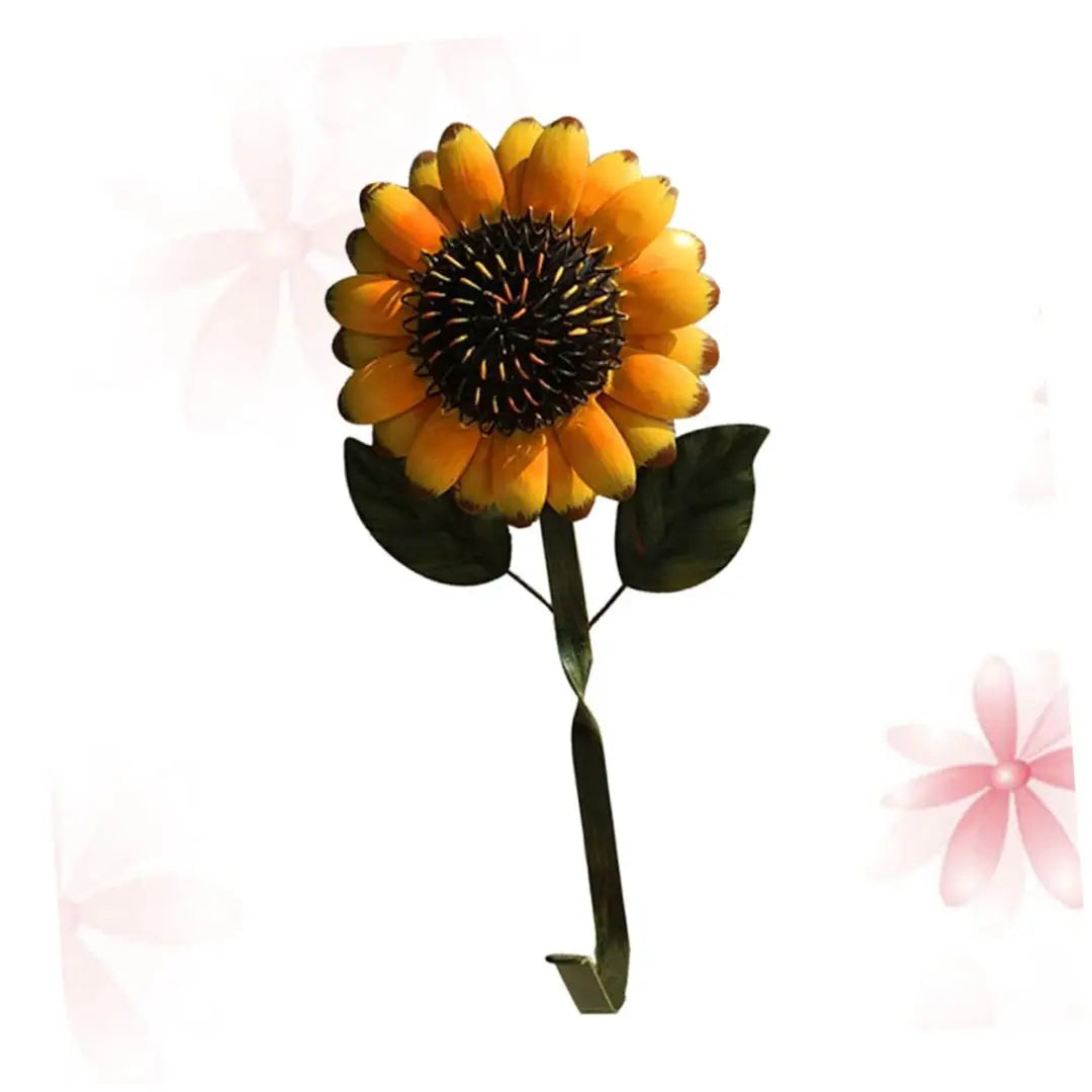 New ⭐️Sunflower Keychain Rustic Decoration Flower Wall Decoration Retro Hook Metal