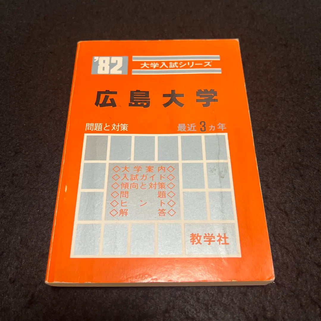 Facultad de Ciencias, Artes Liberales y Medicina de la Universidad de Hiroshima Edición 1982 Libro Rojo