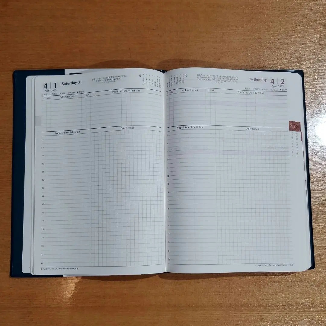 Franklin Planner Organizer 1 Page a Day Sylvia Navy