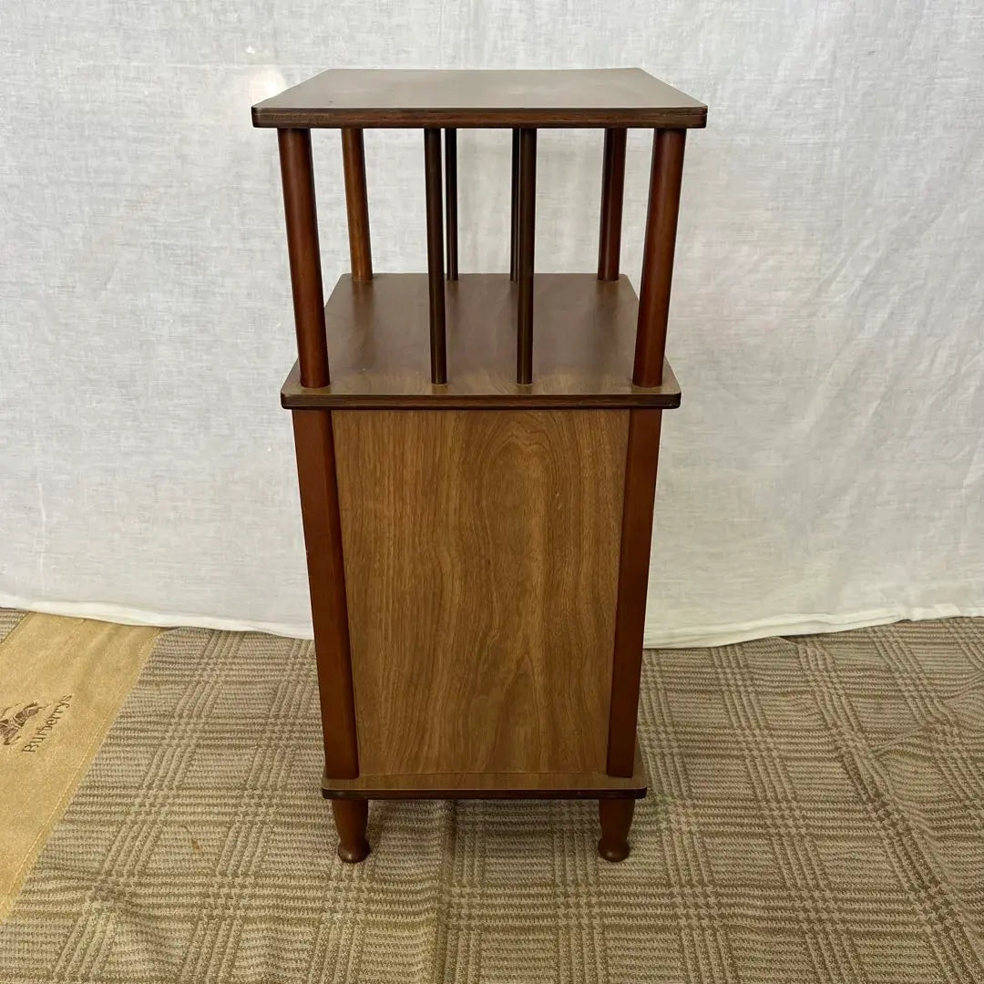 [Antique] Showa Retro Telephone Odai FAX Stand Console Table Side Board