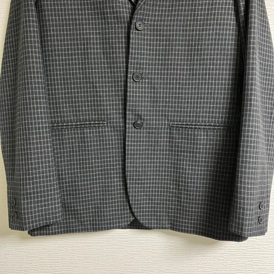 90s A.P.C. Lattice Pattern Tailored Jacket, A.P.S. Check Made in France