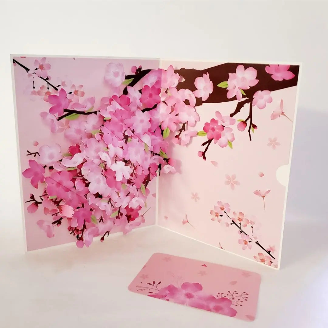 ❤️2 sets❤️Cherry Blossom Greeting Card ❤️3D 3D Pop-up Card