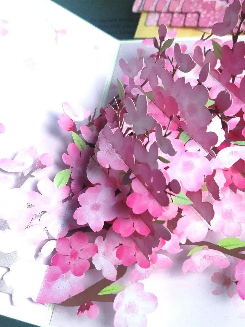 ❤️2 sets❤️Cherry Blossom Greeting Card ❤️3D 3D Pop-up Card