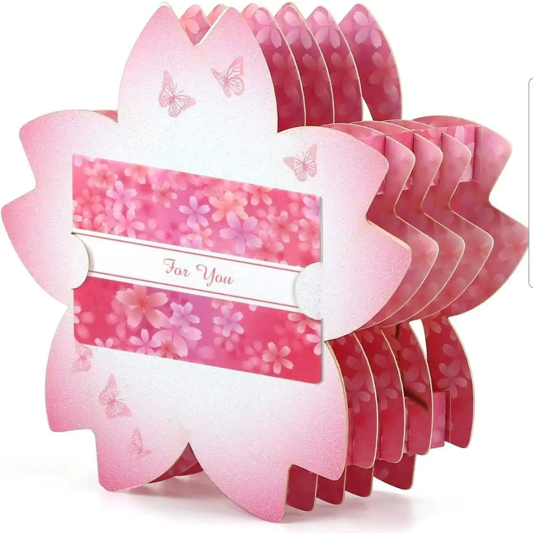 ❤️2 sets❤️Cherry Blossom Greeting Card ❤️3D 3D Pop-up Card