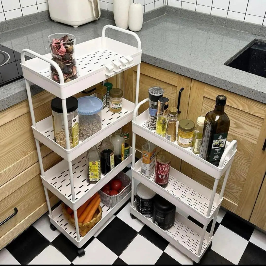 ⭐️ Movable storage rack kitchen wagon gap storage shelf kitchen ⭐️