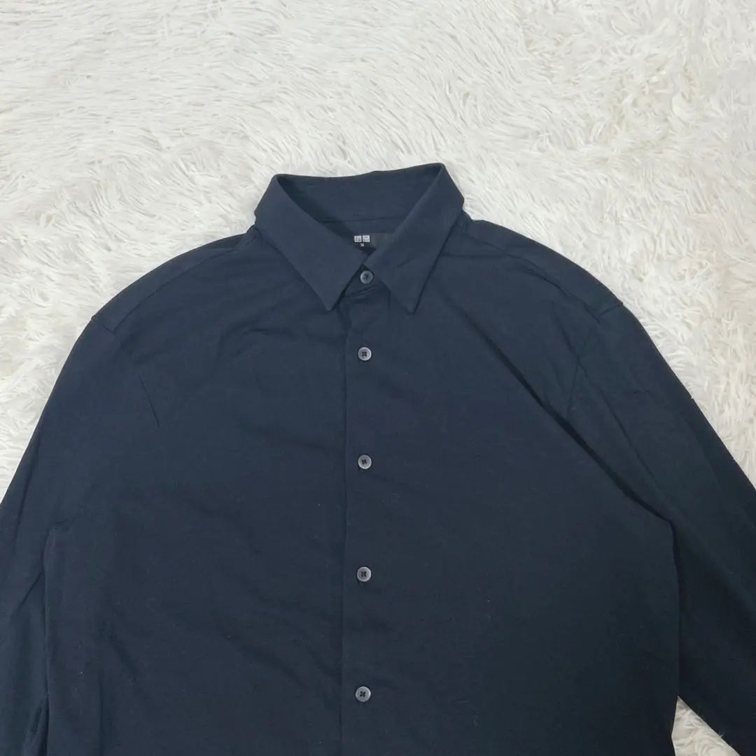 [c3032] ✨Buen estado✨ Camisa de manga larga azul marino para hombre